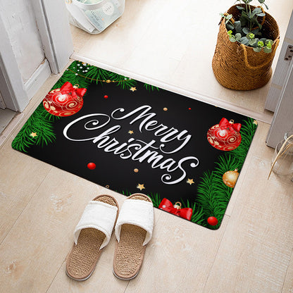 Christmas Floor Mat Bedroom Bathroom Home Absorbent Non-slip