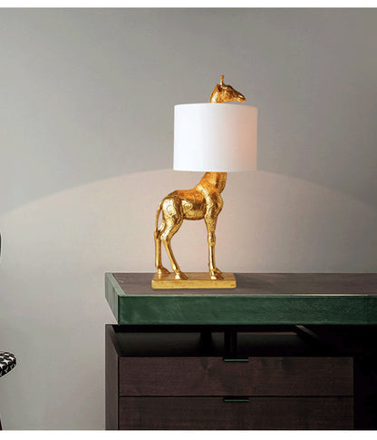 Lampe de table girafe de chevet de chambre à coucher d'étude