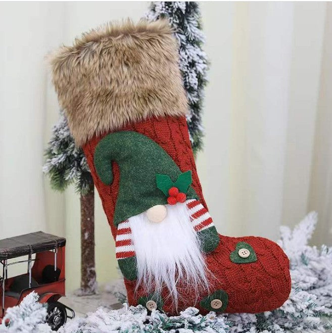 Christmas Decorations Creative Cute Old Man Hanging Bag