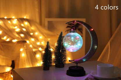 Lampe LED en forme de boule de lune, boule de vœux en forme de cœur pour fille