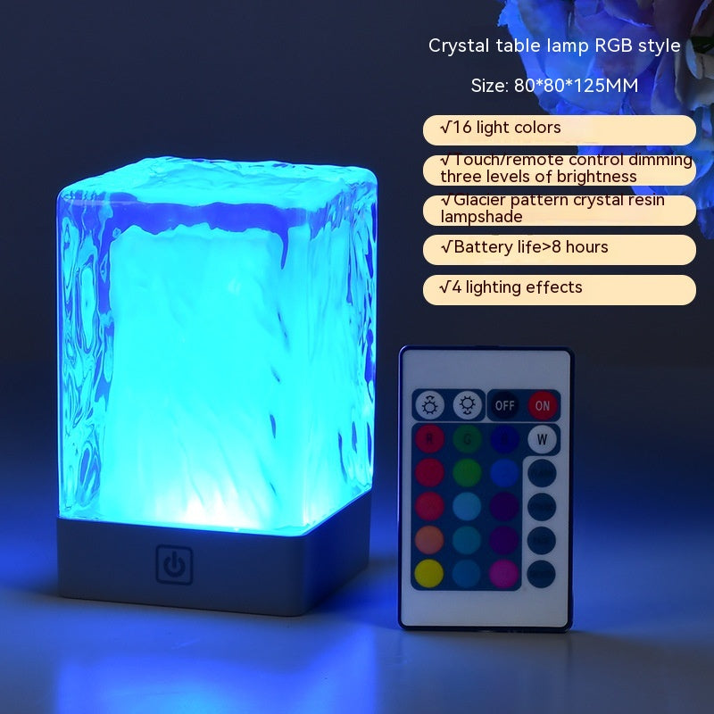 Lampe en cristal atmosphère Simple bureau veilleuse tactile décor à la maison