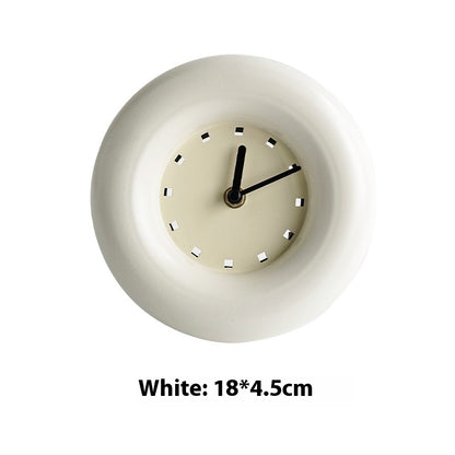 Reloj de mesa redondo, decorativo, sencillo, moderno, para dormitorio, mesita de noche, silencioso