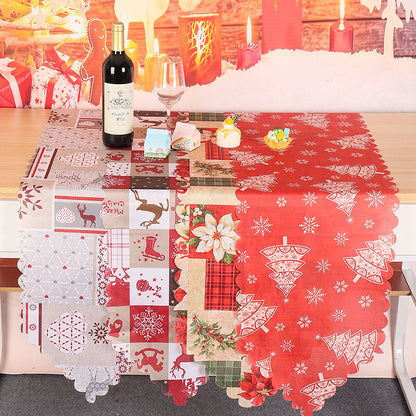 Christmas Decorations Printed Cloth Table Runner