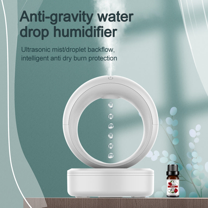 Humidificateur d'air Anti-gravité, humidificateur à contre-courant muet, gouttes d'eau en lévitation, brumisateur, humidificateurs électriques