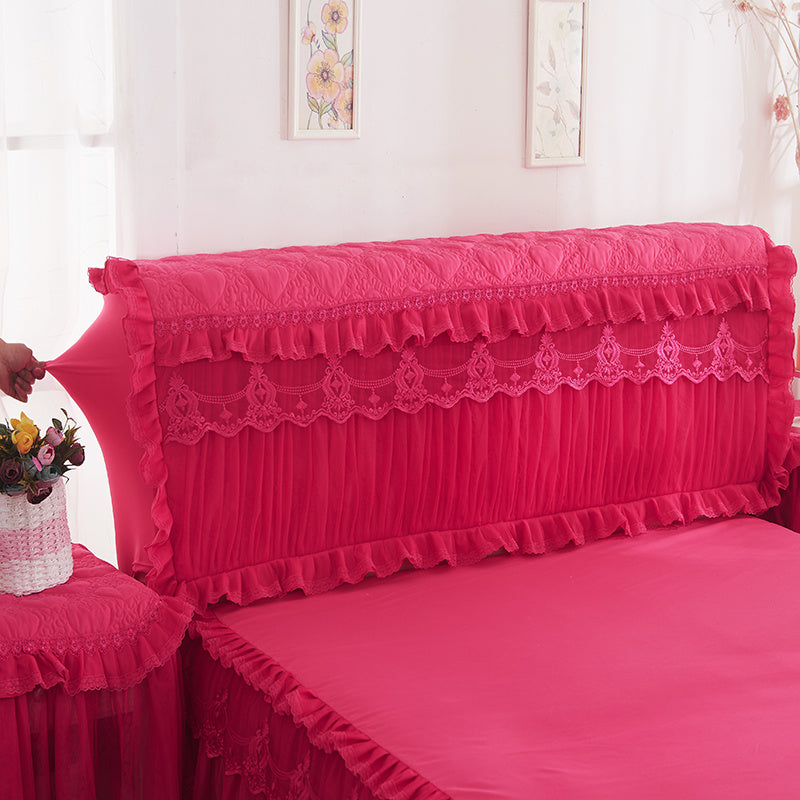 Korean Version Of The Princess Quilted Thickened Elastic All-inclusive Bed Cover Bed Head