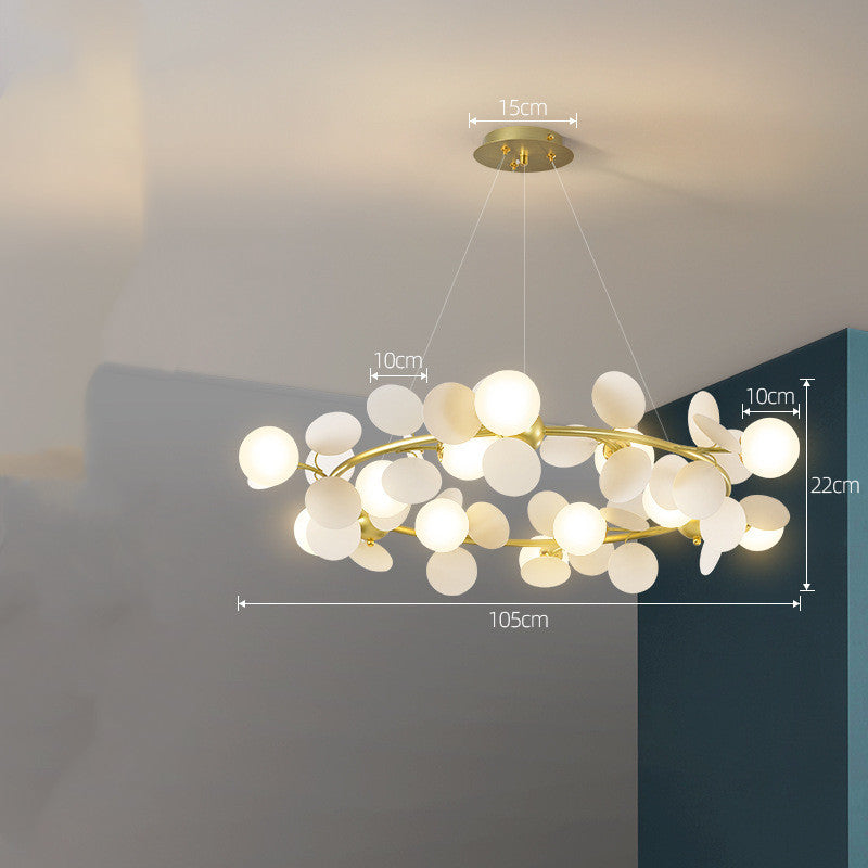 Lustre nordique moderne minimaliste, éclairage de chambre à coucher pour salon