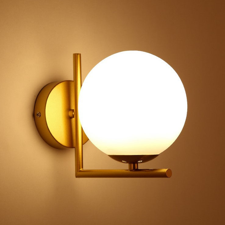 Applique murale LED ronde de luxe, lumière minimaliste moderne