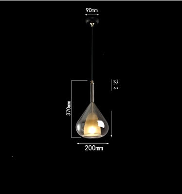 Lustre de chevet de salle à manger de conception originale minimaliste nordique moderne