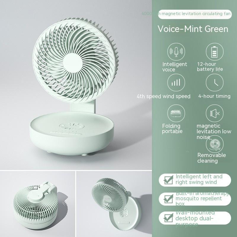 Table pliante suspendue au mur de cuisine domestique, ventilateur électrique