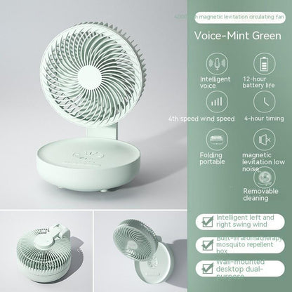 Table pliante suspendue au mur de cuisine domestique, ventilateur électrique