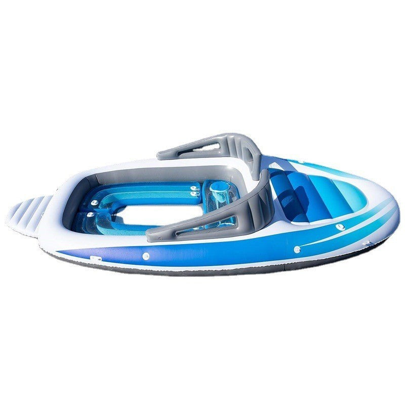 Lit flottant gonflable en PVC pour 6 personnes, eau