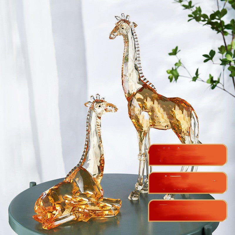 Bureau girafe debout animal ambre