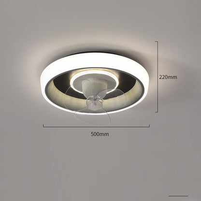 Lámparas y linternas de ventilador eléctrico de frecuencia variable, inteligentes, modernas, simples para el hogar