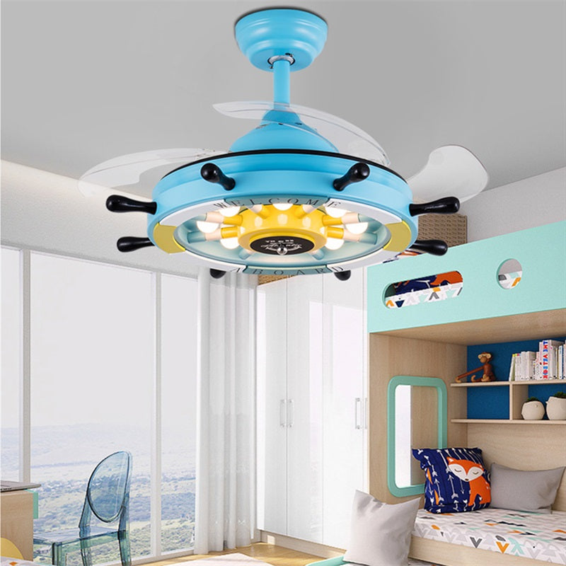 Invisible Fan Lamp In Children's Room Simple Modern Cartoon