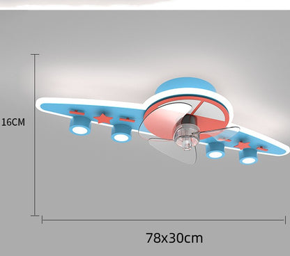 Ventilador Luces Habitación Infantil Techo Inteligencia