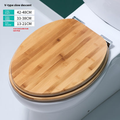 Creative Household Thickened Wooden Toilet Lid