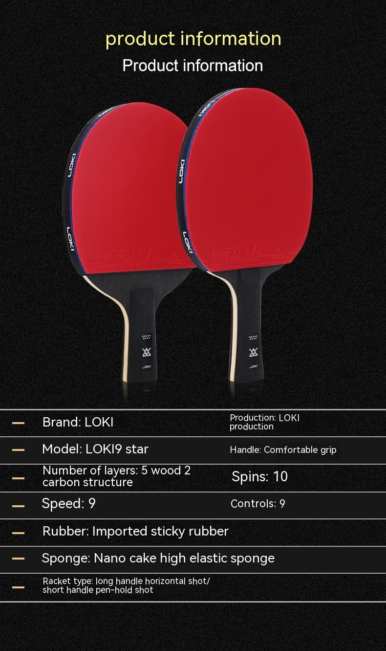 Table Tennis Rackets High-grade Carbon Baseboard Finished Racket Competition