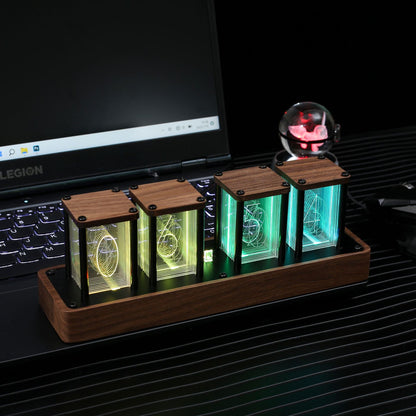 Reloj despertador de comercio electrónico de escritorio Be Nixie Tube Clock sin ensamblaje