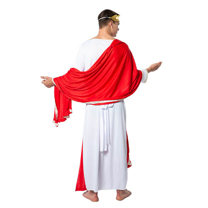 Halloween Acting Stage Performance Props Councilor Theater Costume Ancient Caesar Costume