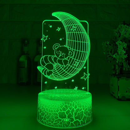 Remote Control Touch 3D LED Night Light