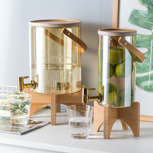 Distributeur de jus en libre-service avec robinet, baril de boisson froide, distributeur d'eau créatif