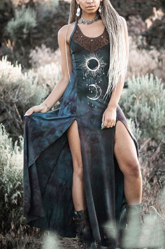 Nuevo vestido vintage para mujer, disfraz gótico medieval con cuello en V, ropa de Halloween renacentista, Victoria, Edad Media