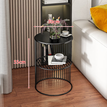 Petite table basse en fer forgé, mini support de rangement pour salon