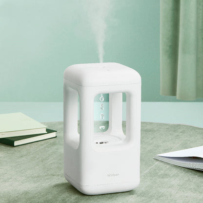 Nouveau Humidificateur d'air maison calme chambre Anti-gravité goutte d'eau humidificateur atmosphère lumière