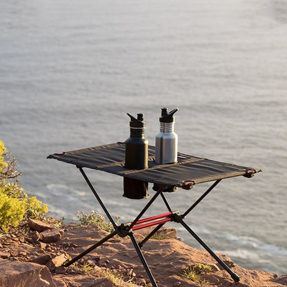 Mesa pequeña de aleación de aluminio para té salvaje portátil para acampar al aire libre