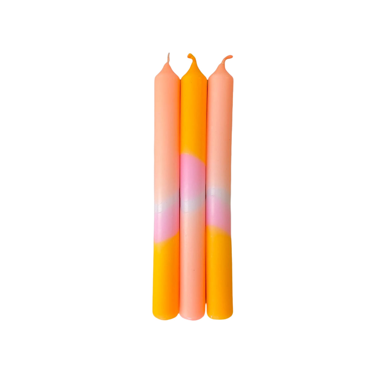 Design Spiral Handmade Colored Wax Neon Candles For Creative Gifts