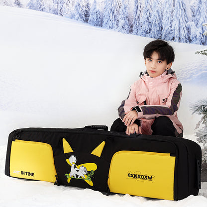 Le sac de snowboard pour enfants sans roues peut être vérifié