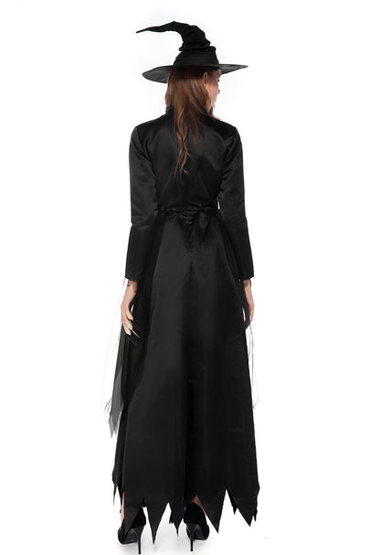 Costume de sorcière noire à la mode pour Halloween