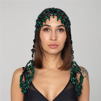 Accessoires de cheveux de bandeau en strass simples à la mode pour femmes