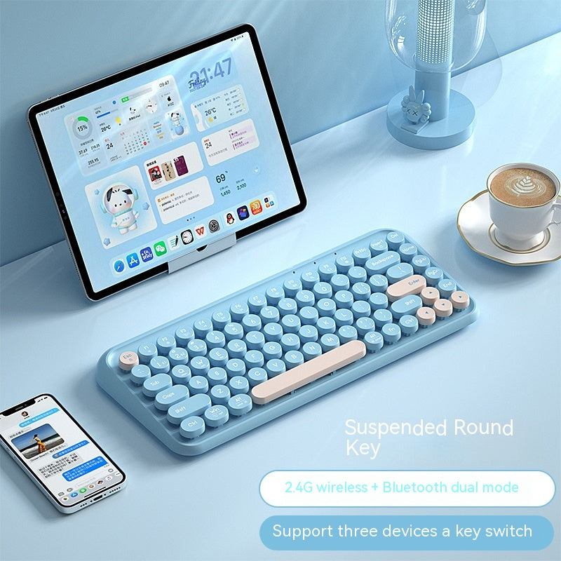 Conjunto de teclado y mouse Bluetooth inalámbrico de tres modos