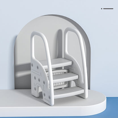 Mesa de tocador antideslizante con reposabrazos y taburete con reposapiés