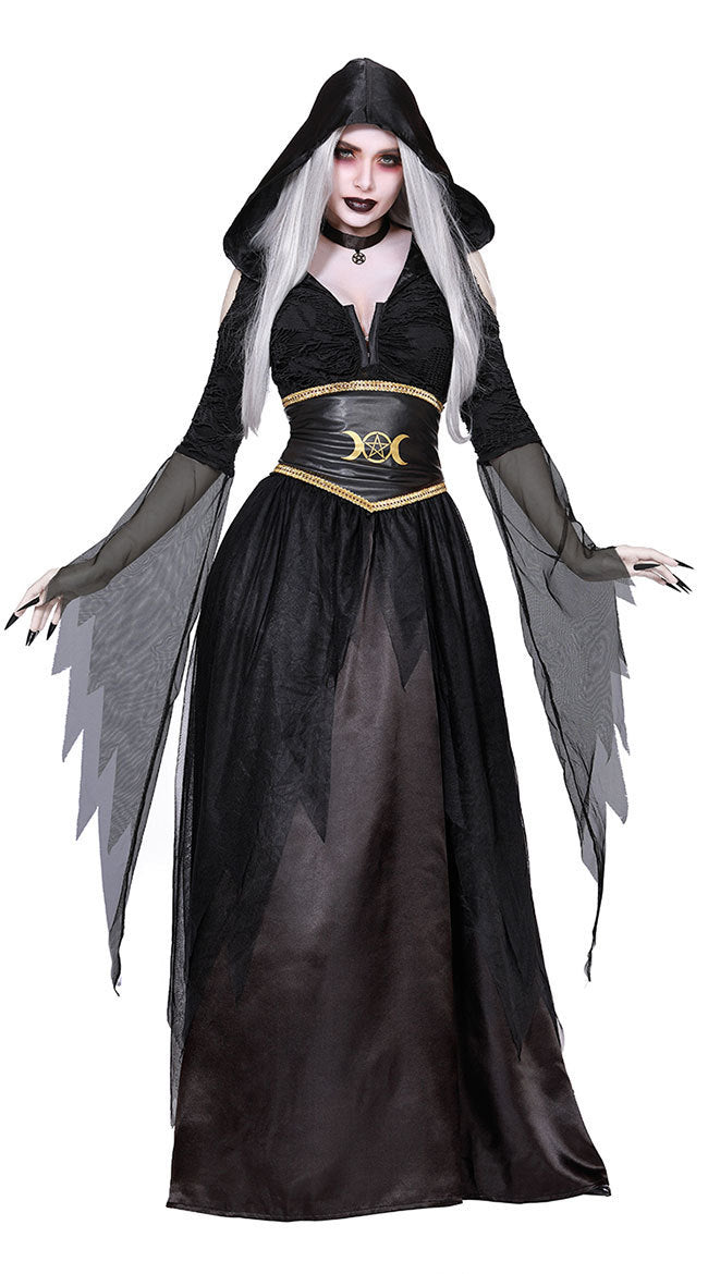 Dark Vampire Witch Horror COS Masquerade Party Show Halloween Costume