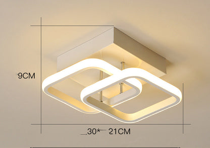 Lumière de couloir de porche de hall d'entrée minimaliste moderne