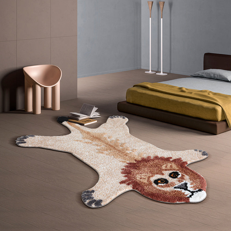 Tapis antidérapant absorbant de salle de bains d'animal mignon de dessin animé