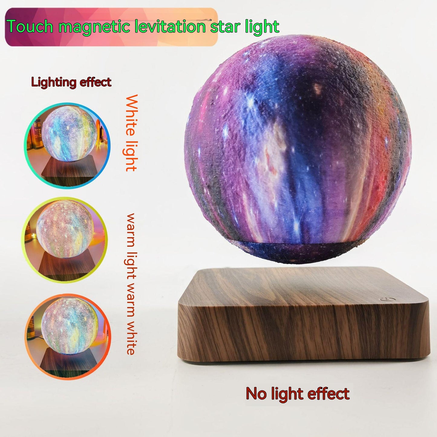 Suspension Magnétique Galaxy Star Light Black Technologie Impression 3D