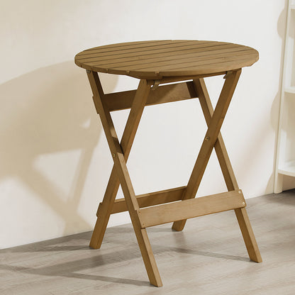 Solid wood table and chair without installation