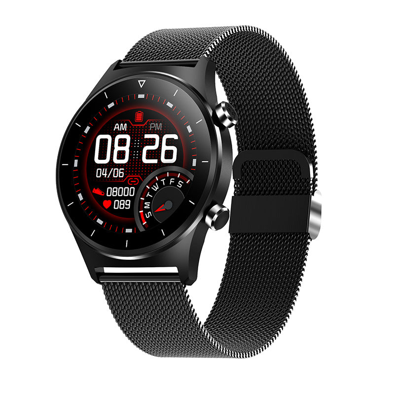 Compatible avec Apple, montre Bluetooth avec bracelet en silicone étanche