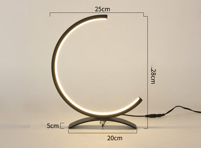 Lampe de table à intensité variable de personnalité créative de ménage minimaliste moderne