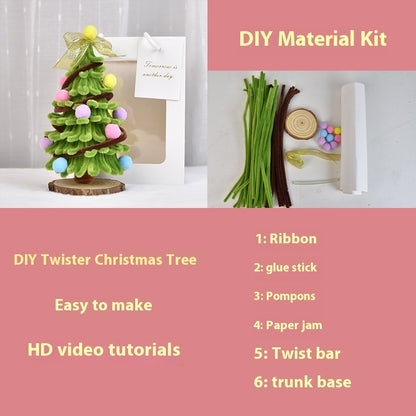 Paquete de materiales para hacer un mini árbol de Navidad