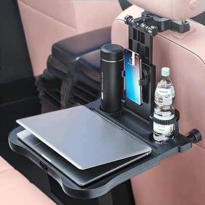 Tablero de mesa pequeño con respaldo para asiento de coche de viaje ajustable