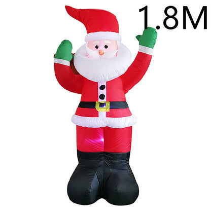 Christmas LED Lights Glowing Santa Tree Snowman Inflatable Doll Outdoor Yard Garden Decor