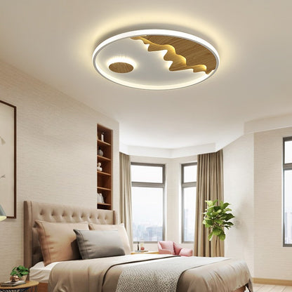 Dome Lamp In Round Bedroom