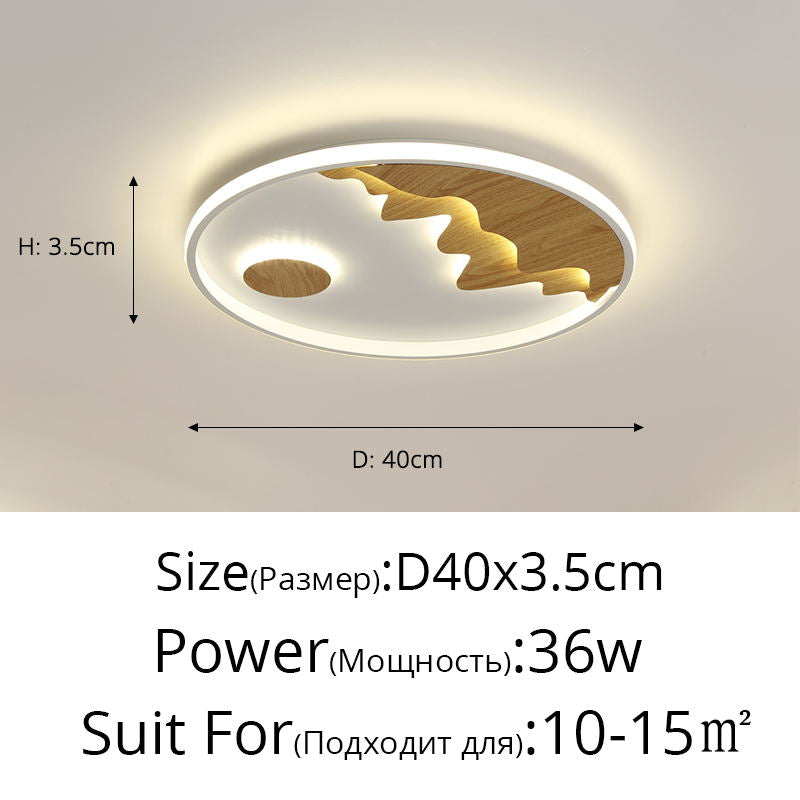 Lampe dôme dans une chambre ronde