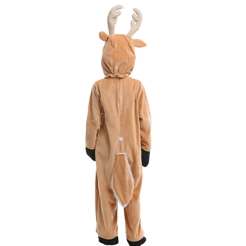 Robe de spectacle pour enfants avec des animaux d'Halloween, des élans, des rennes de Noël