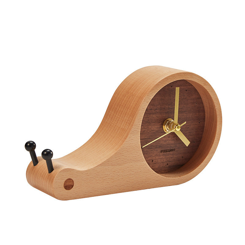 Reloj de escritorio de nogal Creative Home