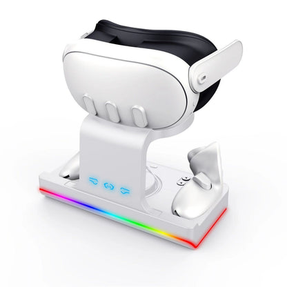 Head-mounted Charging Base With Colorful VR Handle